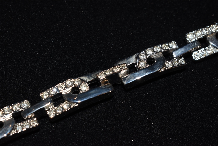 Rhodium Nina Ricci - Vintage Bracelet, size O/S