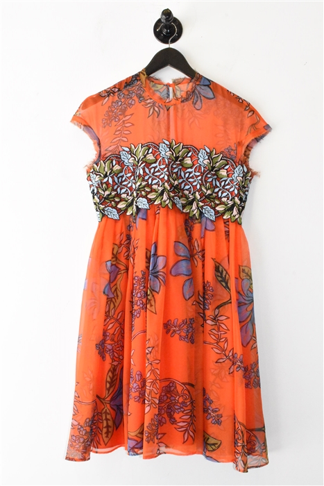 Floral Pinko A-Line Dress, size 6