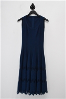 Midnight Blue Alaia A-Line Dress, size 12