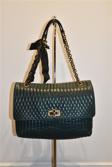 Forest Green Lanvin Shoulder Bag, size L