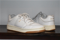 White Leather Saint Laurent Sneaker, size 9