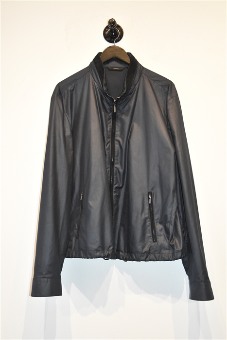 Navy Brioni Rain Jacket, size 2XL