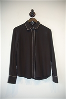 Black Pink Tartan Blouse, size 4