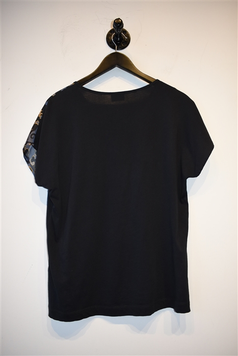 Navy Dries van Noten Cap-Sleeve, size S