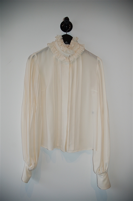 Cream Alexander McQueen Blouse, size 2