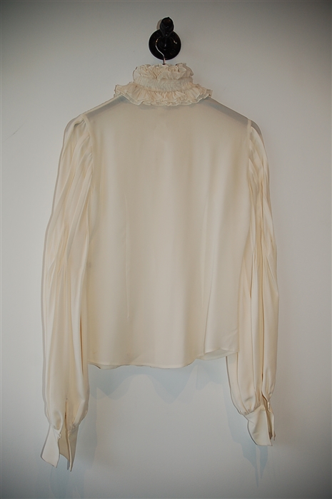 Cream Alexander McQueen Blouse, size 2