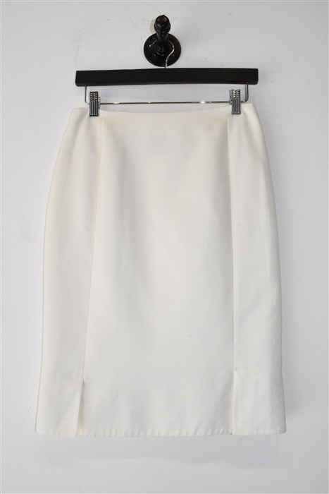 Soft White Akris Pencil Skirt, size 4