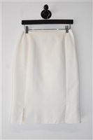 Soft White Akris Pencil Skirt, size 4