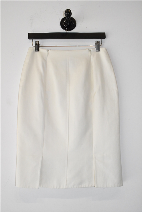 Soft White Akris Pencil Skirt, size 4