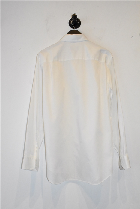 Bright White Giorgio Armani Button Shirt, size M
