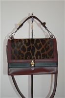 Burgundy Fendi Shoulder Bag, size M
