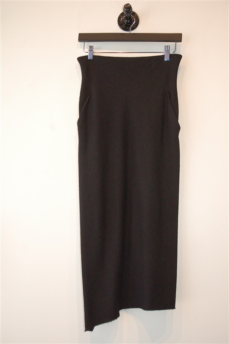 Basic Black Haider Ackermann Midi Skirt, size S