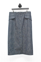 Dark Denim Carolina Herrera Denim Skirt, size 14