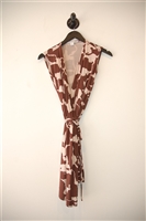 Mixed Browns Diane von Furstenberg Wrap Dress, size 0