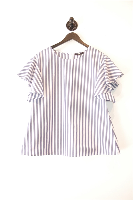 Blue Stripe Seventy Short-Sleeved Top, size 6