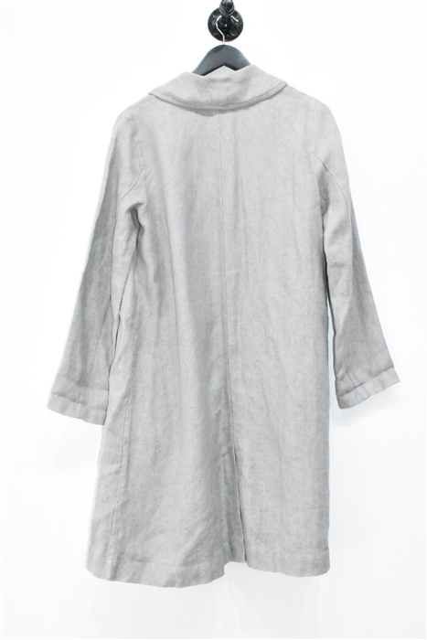 Silver Eileen Fisher Coat, size XS