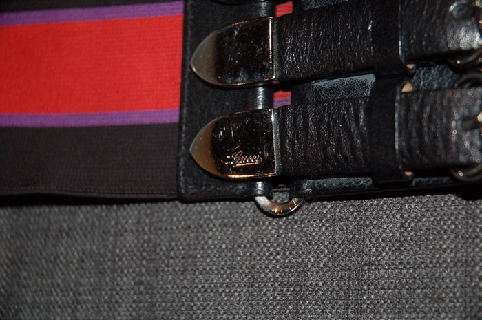 Striped Gucci Belt, size S