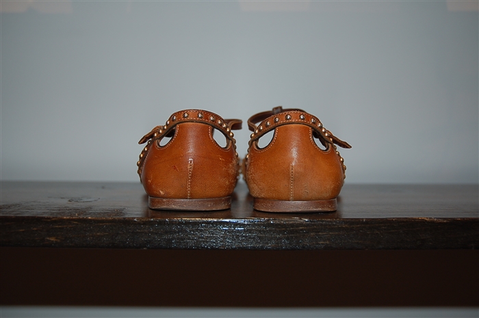 Aged Leather Miu Miu Sandal, size 6.5