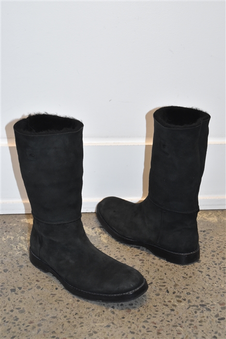 Black Suede Costume National Boots, size 8