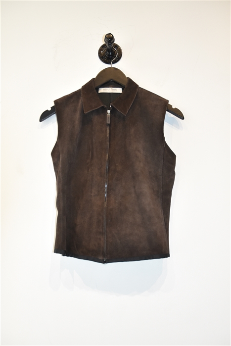 Espresso Miu Miu Vest, size 4