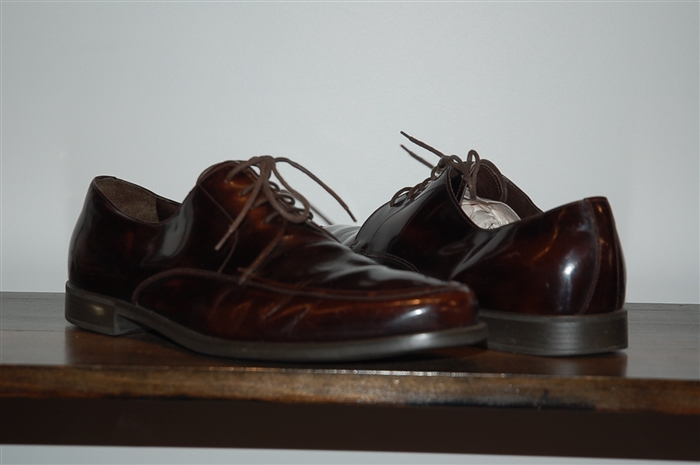 Dark Leather Prada Derby, size 12