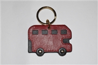 Dark Red Burberry Key Ring, size O/S