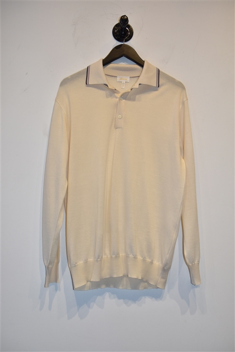 Cream Brioni Polo, size XL