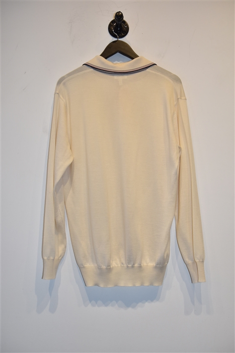 Cream Brioni Polo, size XL