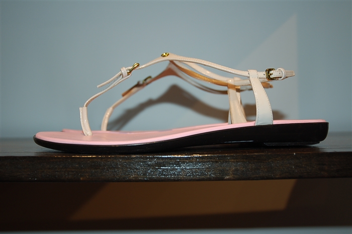 Soft White Dior Sandal, size 8