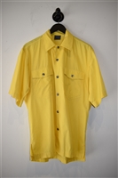 Bright Yellow Versace Jeans Couture Short-Sleeved Shirt, size S
