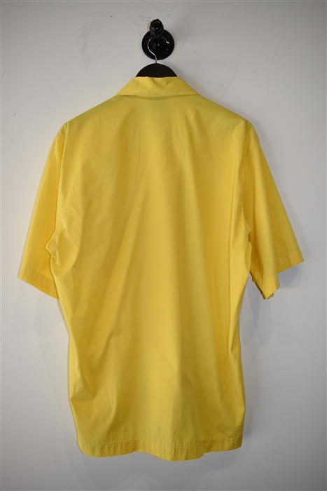 Bright Yellow Versace Jeans Couture Short-Sleeved Shirt, size S