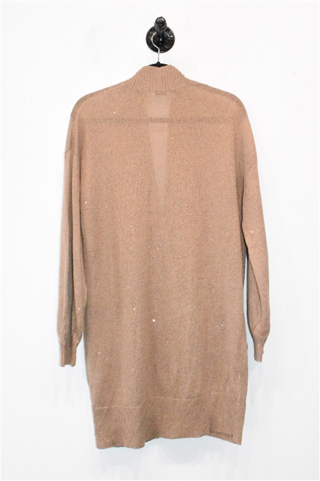 Malt Brunello Cucinelli Long Cardigan, size XS
