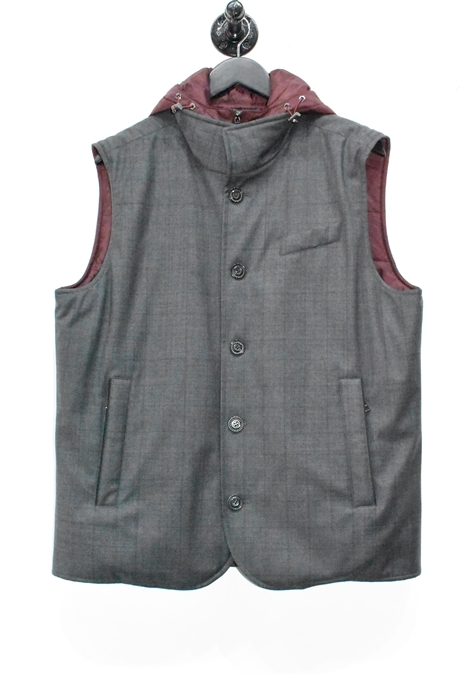 Gray Check Paul & Shark Gilet, size L