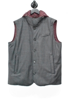 Gray Check Paul & Shark Gilet, size L