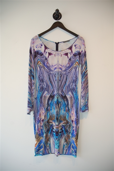 Abstract Print Alexander McQueen Sheath Dress, size 8