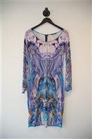 Abstract Print Alexander McQueen Sheath Dress, size 8