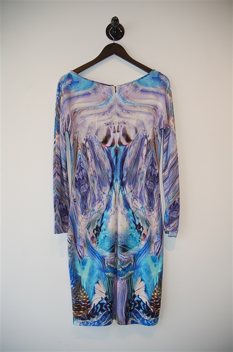 Abstract Print Alexander McQueen Sheath Dress, size 8