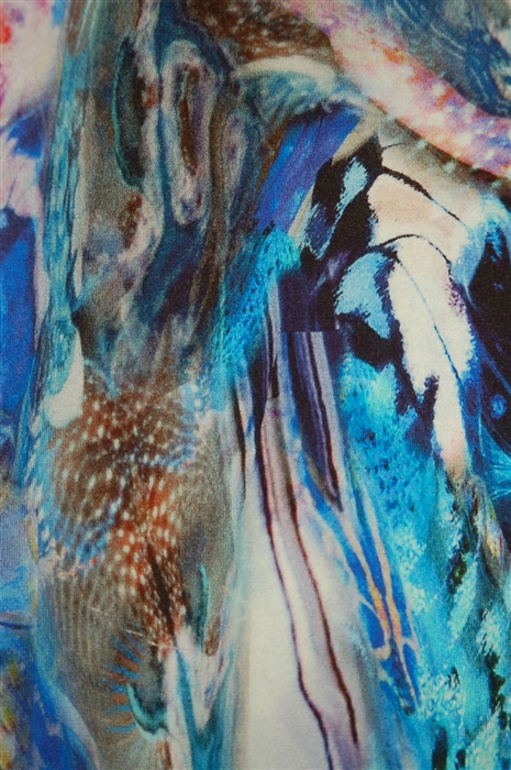 Abstract Print Alexander McQueen Sheath Dress, size 8