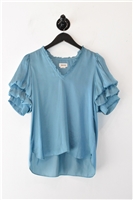 Powder Teal Zadig & Voltaire Short-Sleeved Top, size S
