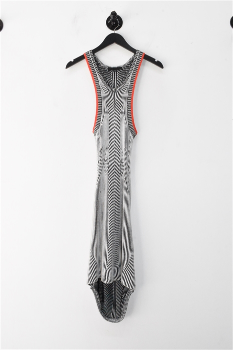 White Stripe Alexander Wang Sheath Dress, size S