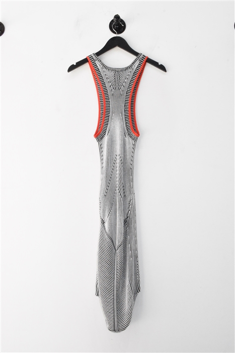 White Stripe Alexander Wang Sheath Dress, size S