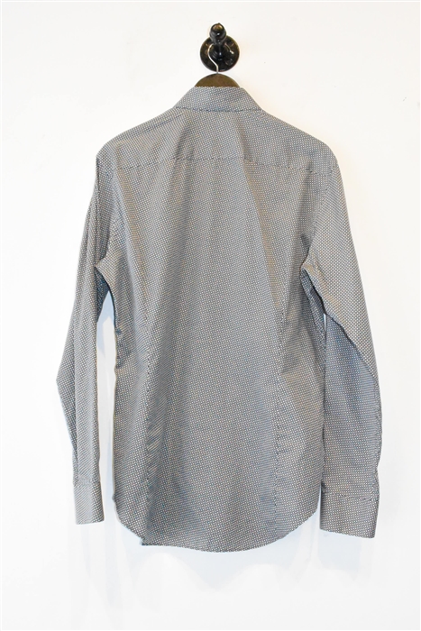 Navy & White Giorgio Armani Button Shirt, size M