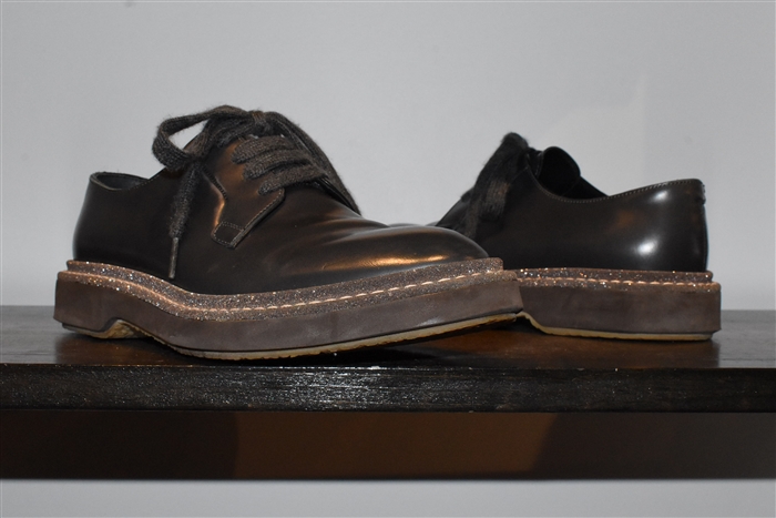Charcoal Brunello Cucinelli Derby, size 7.5
