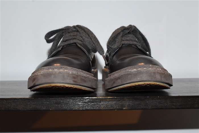 Charcoal Brunello Cucinelli Derby, size 7.5