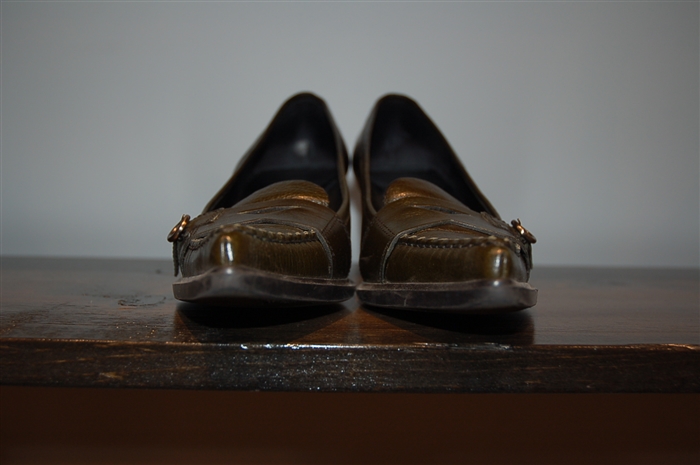 Bottle Green Miu Miu Kitten Heels, size 9