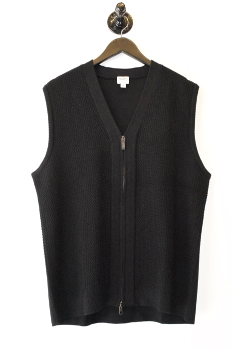 Basic Black Armani Collezioni Vest, size M