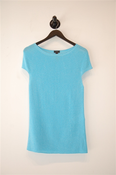 Cyan Marc Cain Short-Sleeved Top, size M