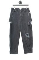 Faded Black Frame Relaxed-Leg Jean, size 30