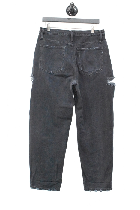 Faded Black Frame Relaxed-Leg Jean, size 30