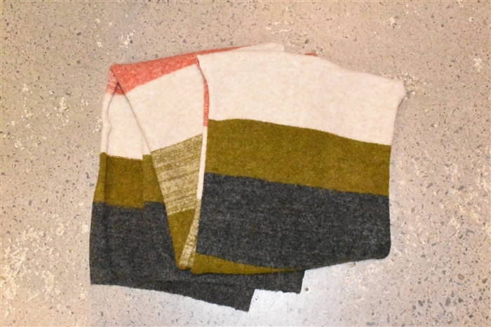 Striped Luisa Cerano Scarf, size O/S